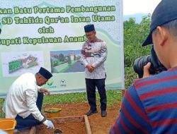 Peletakan Batu Pertama oleh Bupati, Pembangunan SD Tahfizd Qur’an Insan Utama Dimulai