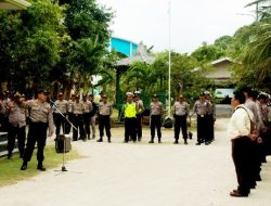 Sukseskan Gerbang Dutas, Polres Kepulauan Anambas Gelar Gladi Bersih Penyambutan Menkopolhukam dan Mendagri