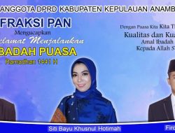 Fraksi PAN DPRD KKA Sampaikan Ucapan Selamat Menunaikan Ibadah Puasa 1441 H