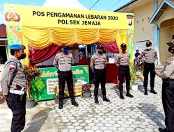 Personil Pospam Seligi 2020 Jemaja Lakukan Apel Siaga Sebelum Jalani Tugas.
