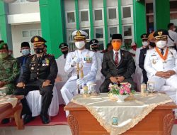 Koramil 02 / Tarempa Ikuti Upacara HUT RI Ke – 75 di KKA dengan Hikmat.
