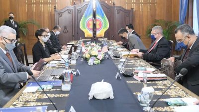 Dalam Pertemuan Bilateral RI-Malaysia Khawatir Kekuatan Besar LCS Dan Indo Pasifik