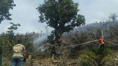 Kebakaran Lahan Perbukitan di Kampar, Lokasi Sulit Dijangkau