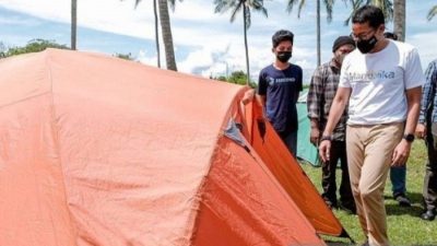 Menparekref Sandiaga Uno Tinjau Homestay Hingga Camping Ground di Mandalika