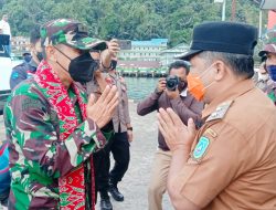 Wan Zuhendra Beserta FKPD Anambas Sambut Kedatangan Dandim 0318/Natuna di Tarempa