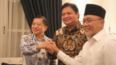 Pertemuan Golkar, PPP dan PAN Sepakat Koalisi di Pemilu 2024