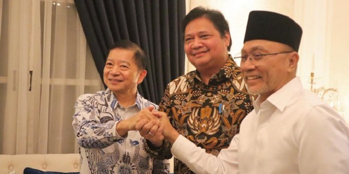 Pertemuan Golkar, PPP dan PAN Sepakat Koalisi di Pemilu 2024