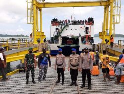 Menciptakan Kelancarkan Arus Balik Mudik, Polres Lingga Lakukan Pengamanan dan Pelayanan Maksimal