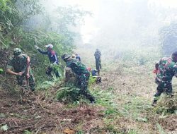 Anggota Koramil 07 Palmatak Goro Bersama Masyarakat Siantan Utara