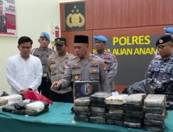Polres Anambas Sita 36 Kg Kokain yang Ditemukan Hanyut di Jemaja