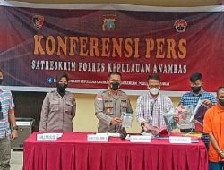 Polres Anambas Gelar Konferensi Pers Tindak Pencabulan Anak Bawah Umur