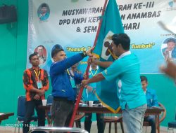 Sah, Khaidir Ketua KNPI Anambas Terpilih