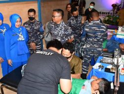 Danlanal Tarempa Gelar Bhakti Kesehatan Peringati Hut TNI AL ke 77