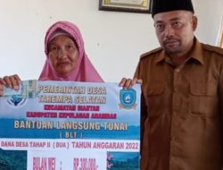 Salurkan BLT DD ke II, ini Pesan Kades Tarempa Selatan