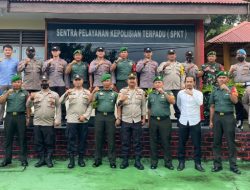 Jalin Sinergitas, Personil Polsek Jemaja dan Koramil 04 Letung Apel Bersama