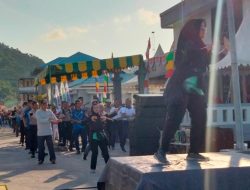 Danposal Jemaja Laksanakan Kegiatan Senam dan Jalan Sehat Bersama