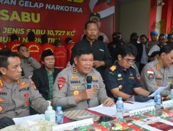 Polda Kepri Gelar Konferensi Pers Pengungkapan dan Pemusnahan Narkoba Jenis Sabu