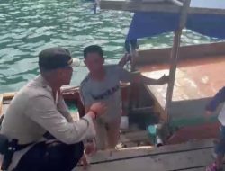 Jalankan Tugas, Ipda Feby Himbau Pengguna Transpotasi Laut Perhatikan Cuaca