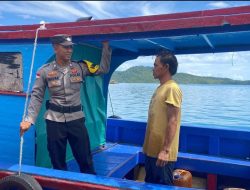 Bhabinkamtibmas Palmatak Himbau Warga Waspada Cuaca Ekstrem,