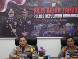 Polres Anambas Gelar Rilis Akhir Tahun 2023, Sejumlah Inovasi Juga Dipaparkan