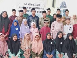 Pemdes Tarempa Selatan Dukung Uji Kopetensi Santri TPQ Al-Amin.
