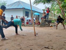 Gasing Estapet Air Masih Populer di Desa Telaga Kecil