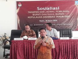 KPU Anambas Sosialisasikan Tahapan Pilkada 2024, Berikut ini Jadwalnya