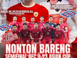 Polres Anambas Gelar Nobar Semi Final AFC Indonesia Vs Uzbekistan
