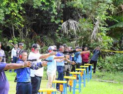 Bupati Haris Hadir di Acara Senam Bersama dan Menembak Eksekutif.