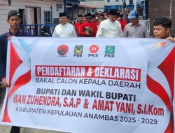 Wan Zuhendra Amat Yani Daftar ke KPU Anambas di Hari Pertama