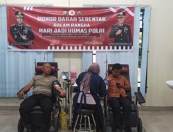 Polres Bintan Gelar Donor Darah Sambut HUT Humas Polri ke 73