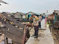Peduli Korban Bencana, Polres Bintan Berikan Bantuan