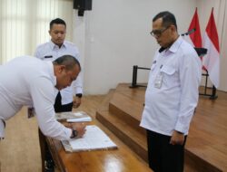 Kepala Rutan Tanjungpinang Hadiri Pencanangan Pakta Integritas dan Penandatanganan Perjanjian Kinerja Tahun 2025