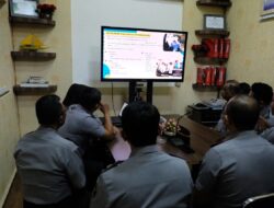 Jajaran Rutan Kelas I Tanjungpinang Ikuti Pengarahan Dirjenpas untuk Tingkatkan Keamanan dan Kesejahteraan Warga Binaan