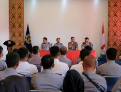 Kepala Rutan Kelas I Tanjungpinang Berikan Penguatan dan Pengarahan Perdana kepada Seluruh Jajaran Petugas