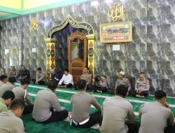 Polres Bintan Gelar Pembinaan Rohani dan Mental (Binrohtal) di Masjid Darul Muttaqin