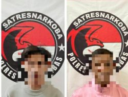 Dua Pria Dengan Barang Bukti Sabu Ditangkap Satreskrim Anambas
