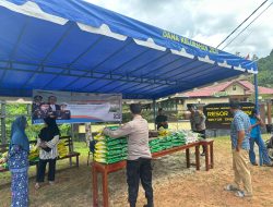 Polsek Singkep Barat Gelar Gerakan Pangan Murah, 500 Kg Beras Ludes dalam Satu Jam