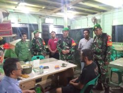 ANGGOTA KORAMIL 02/TAREMPA KODIM 0318/NATUNA GELAR PATROLI BERSAMA LINMAS DAN APARATUR DESA TAREMPA BARAT 