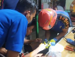 Seorang Ibu Datangi Damkar Anambas, Mohon Bantuan Lepaskan Cincin di Jari Anak