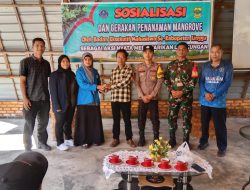 Aliansi BEM Se-Kabupaten Lingga Gelar Sosialisasi dan Aksi Penanaman 400 Bibit Mangrove