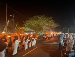 Polres Lingga Amankan Pawai Obor Hari Santri Nasional 2025 di Dabo Singkep