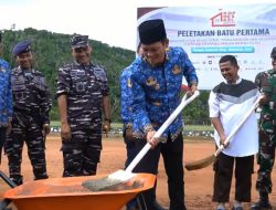 Wabup Raja Bayu Letakkan Batu Pertama Gerai Pergudangan Kopdes Merah Putih di Desa Tebang
