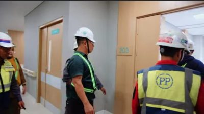 Bupati Aneng Tinjau Langsung Pembangunan RSUD Tipe C Anambas