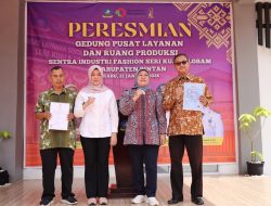 Wabup Bintan Deby Maryanti Dampingi Dirjen IKM Resmikan Gedung Sentra Fashion Sri Kuala Lobam