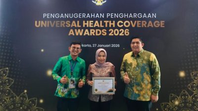 Bupati Roby Kembali Terima UHC Awards, 99,01 Persen Warga Ter-cover BPJS Kesehatan