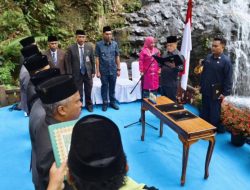 Air Terjun Resun Jadi Saksi Pelantikan 6 Pejabat Eselon II Lingga